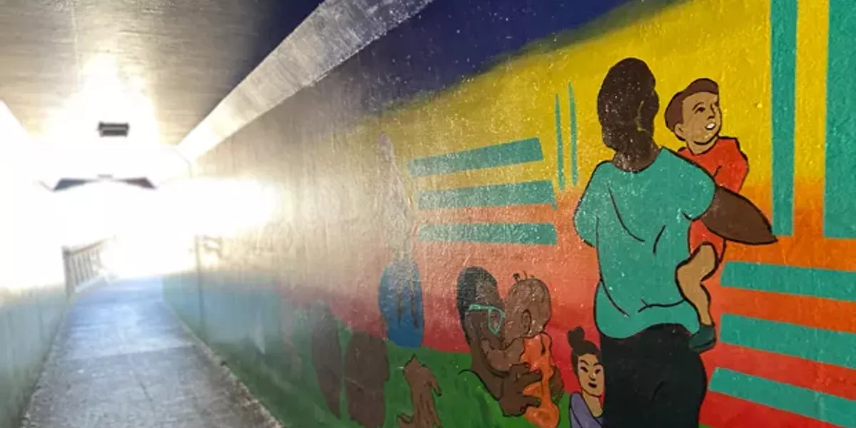 Mural Takes Shape in Franklin Tunnel - Vimarsana News