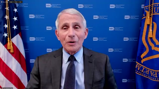 Infectious-diseases expert Dr. Anthony Fauci spoke about the state of the pandemic and vaccinations. - SCREENSHOT VIA FLORIDA INTERNATIONAL UNIVERSITY