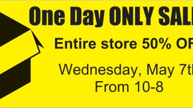 Annual SPRING clearance sale!  50% off the entire store!