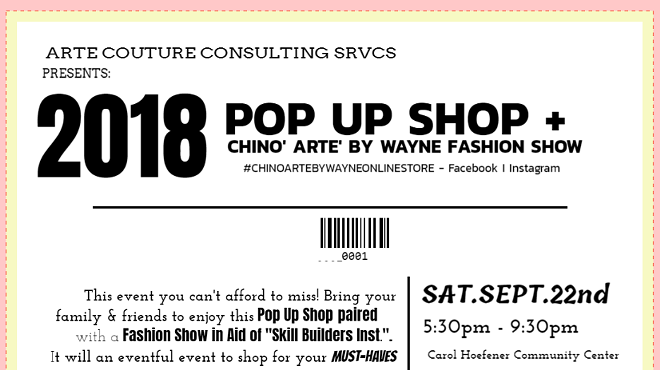Pop Up Shop + Fashion Showcase