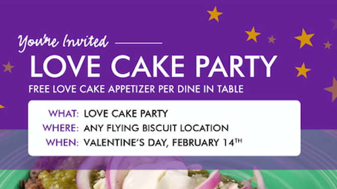 Flying Biscuit Park Road Valentine's Day Love Cake Party
