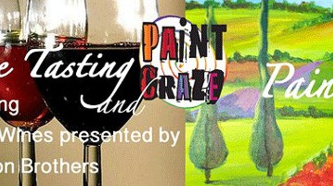 Italian Wine Tasting and Painting at Paint Craze