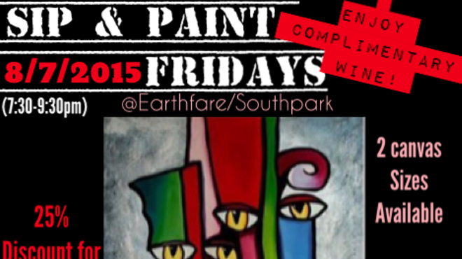 Sip & Paint Fridays (25 % Discount for Teachers) Lesson: Contemporary Abstract Painting