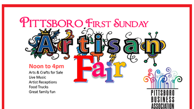 Pittsboro First Sunday Artisan Fair & Market