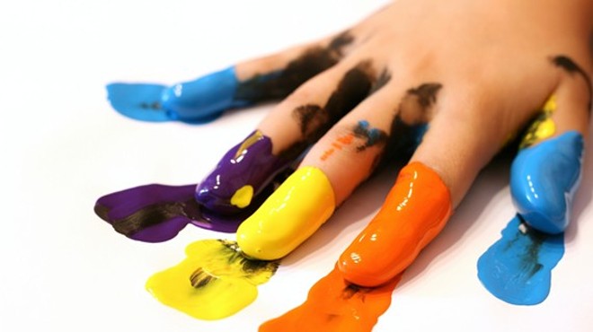 Finger Painting Grown-Up Style