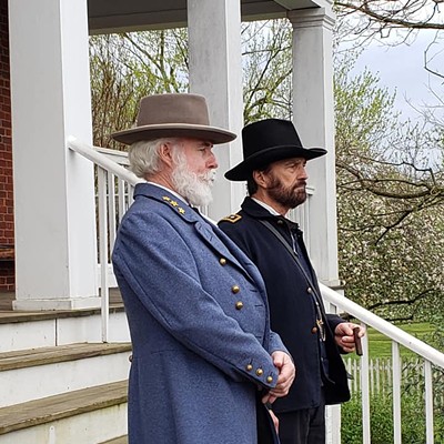 Actors portraying generals Grant and Lee