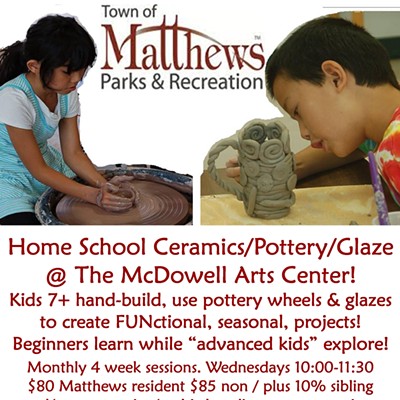Home school ceramics/pottery/glaze classes