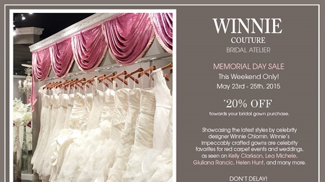 Winnie Couture Memorial Day Sale
