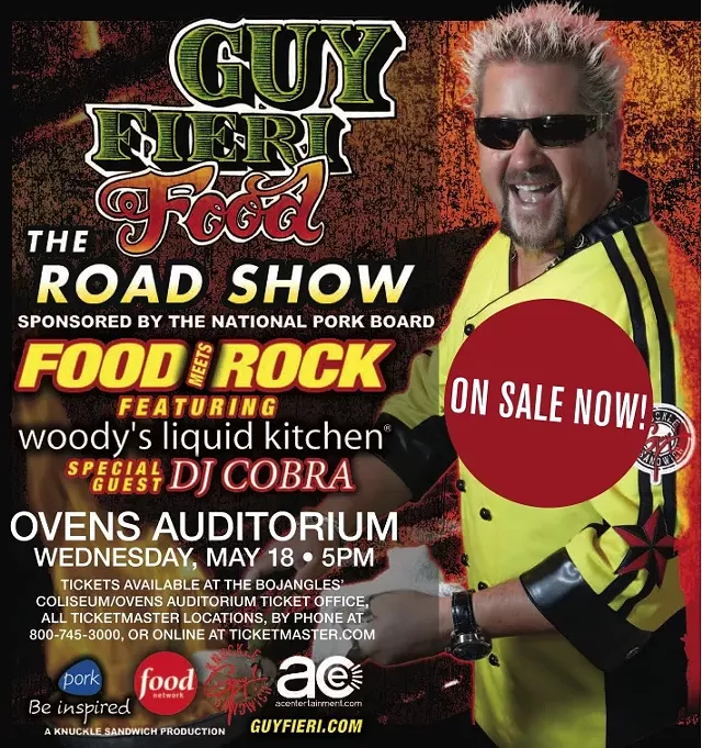 Win tickets to see Guy Fieri May 18 Eat My Charlotte
