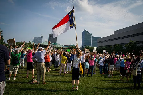 A gruesome scene from Moral Monday