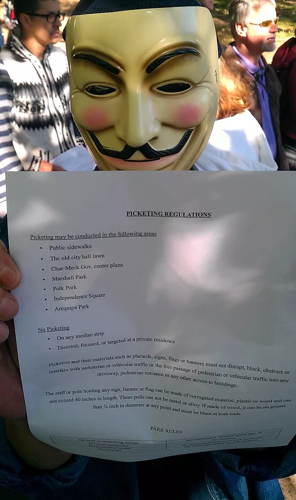 A list of picketing regulations was circulated. (More photos: http://bit.ly/qHgOu4)