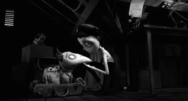 A STITCH IN TIME: Victor (Charlie Tahan) is able to patch up his dead dog and bring him back to life in Frankenweenie. (Photo: Disney)