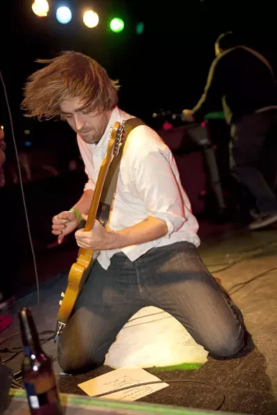 Adam Middleton of The Spiveys at Amos' Southend on Dec. 17.