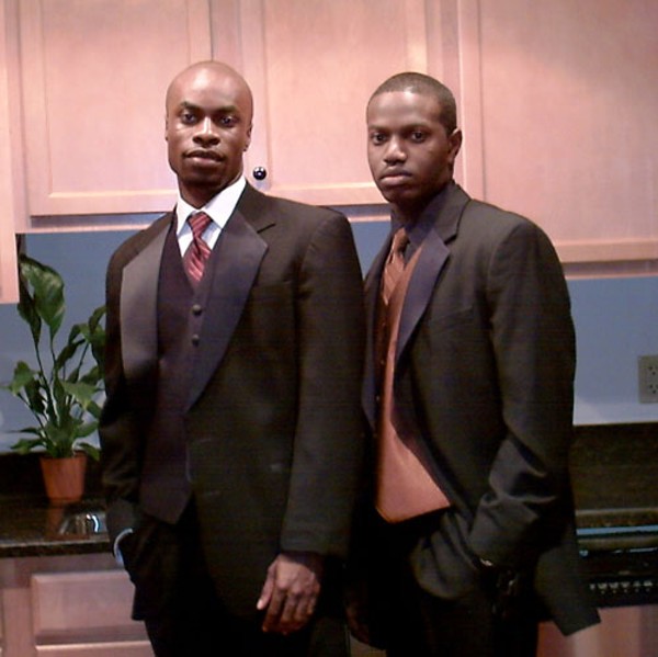 Armah Shiancoe (right) with Bart Cooper, creative director of Lastdays