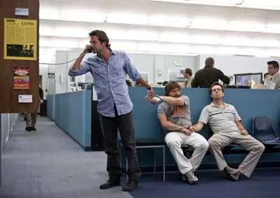 ARRESTED DEVELOPMENT: Bradley Cooper, Zach Galifianakis and Ed Helms in The Hangover. (Photo: Warner)