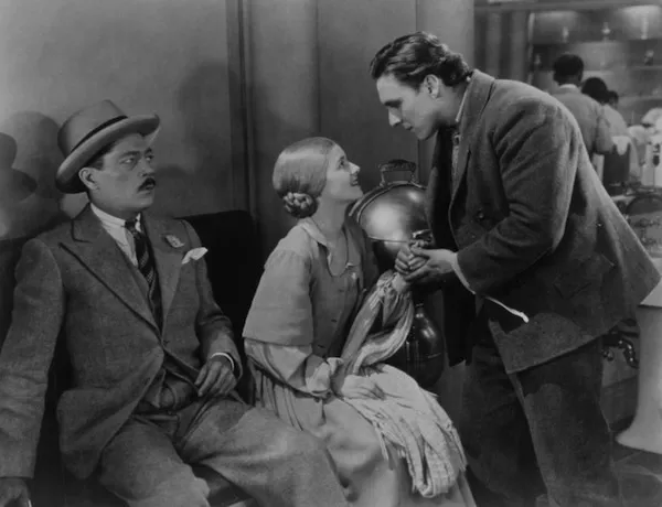 Arthur Housman, Janet Gaynor and George O'Brien in Sunrise (Photo: Fox)