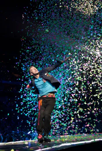 Aside from plenty of confetti, the addition of remote-controlled light-up wristbands which Coldplay gave everyone in attendance at Time Warner Cable Arena on July 3, 2012, brought audience participation to a new level.