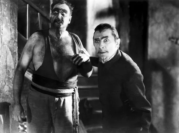 Bela Lugosi (right) in White Zombie (Photo: VCI)