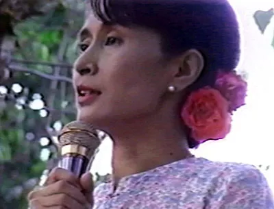 Burmese political activist Aung San Suu Kyi