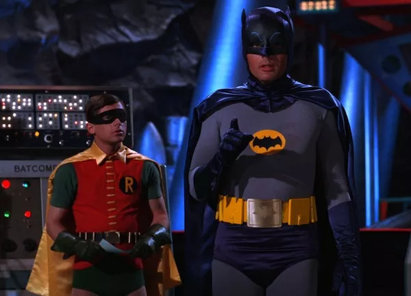 Burt Ward and Adam West in TV's Batman (Photo: Warner Bros.)