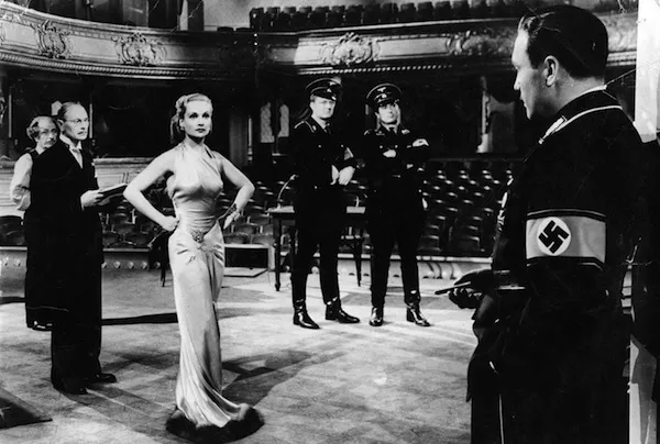 Carole Lombard and Jack Benny (far right) in To Be or Not to Be (Photo: Criterion Collection)