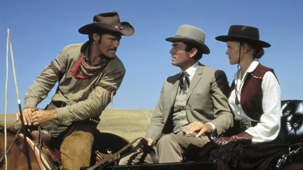 Chuck Connors, Gregory Peck and Carroll Baker in The Big Country (Photo: MGM)