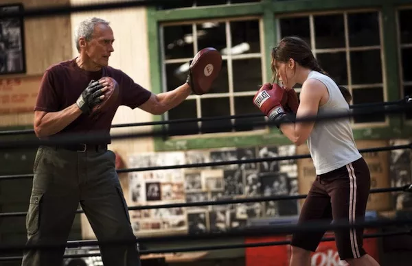 Clint Eastwood and Hilary Swank in Million Dollar Baby (Photo: Warner Bros.)