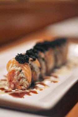 ASHLEY GOODWIN - COMING INTO FOCUS: Black Friday Sushi topped with black caviar is one of the delicacies offered at One-U.