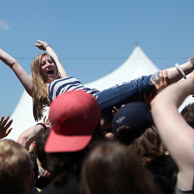 Crowdsurfing at Carolina Rebellion 2014