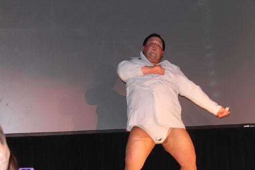 Cubby Squires, doing what he does best: busting dance moves
