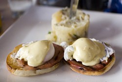 PAUL GOYETTE/WIKIPEDIA - EGG-CELLENT: Snatch up an order of eggs Benedict during Sunday brunch in the Q.C.