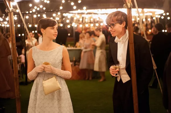 Felicity Jones and Eddie Redmayne in The Theory of Everything (Photo: Focus Features)