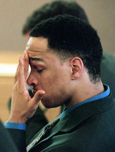 GAME OVER: Rae Carruth during his trial in 2000  - REUTERS/NEWSCOM