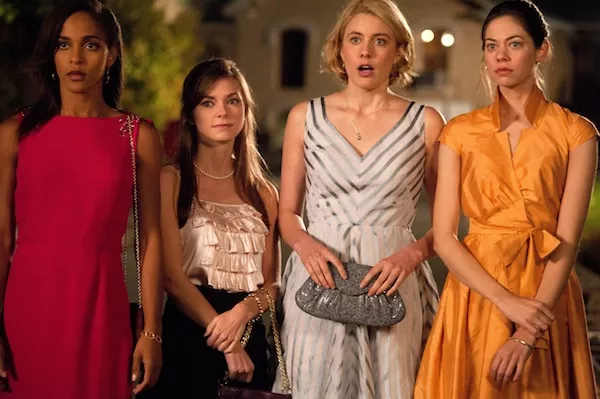 HIGHER EDUCATION: Megan Echikunwoke, Carrie MacLemore, Greta Gerwig and Analeigh Tipton in Damsels in Distress (Photo by Sony Pictures Classics)