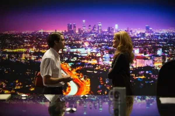Jake Gyllenhaal and Rene Russo in Nightcrawler (Photo: Universal & Open Road Films)