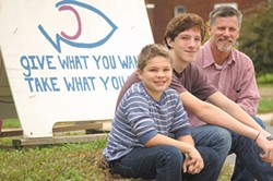 NATRICE BULLARD - J.D. Lewis (far right) and his sons Buck (far left) and Jackson