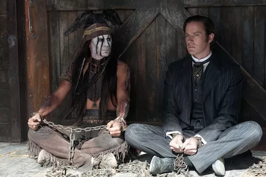 Johnny Depp and Armie Hammer in The Lone Ranger (Photo: Disney)