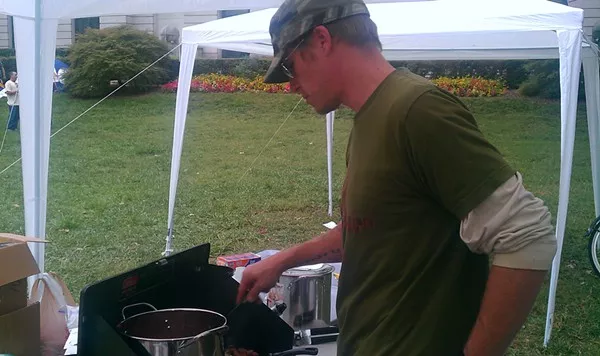 JusCaus making dinner for Occupy Charlotte Oct. 12