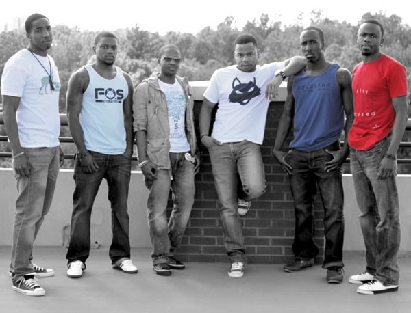 (left to right) are Tee Cleveland, Adrain Kendrick, Jay Ballard, Joe Foulks, Calvin Cleveland, Ahmed Toure