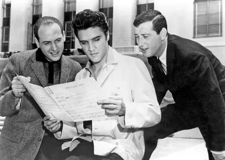 Leiber (left) and Stoller with some impudent young punk