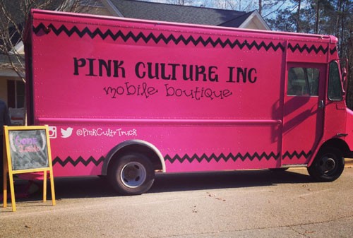 Look out for the Pink Culture Truck, a stylish mobile boutique, at Hearts for Handbags and Get Pretty! Get Fly! during tournament weekend.