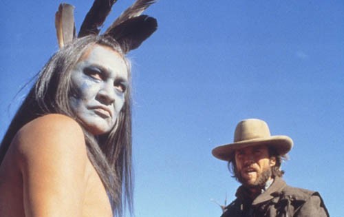 LOOK WEST: Will Sampson and Clint Eastwood in The Outlaw Josey Wales - WARNER BROS.