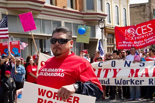 May Day 2011 Rally in Milwaukee, WI.