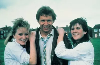 Michelle Holmes, George Costigan and Siobhan Finneran in Rita, Sue and Bob Too (Photo: Twilight Time)