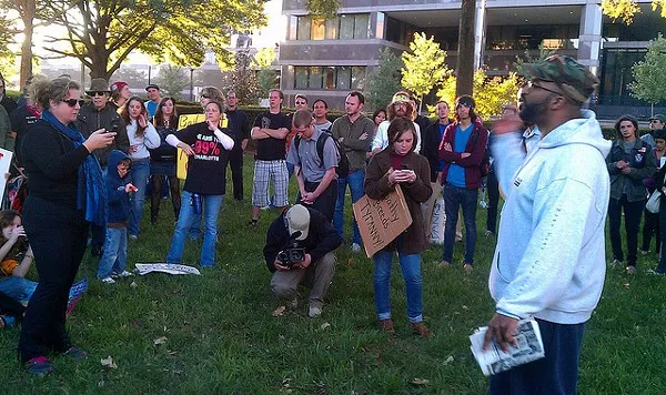 Occupy Charlotte at Old City Hall on Oct. 1