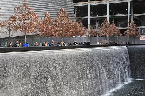 Part of the 9/11 memorial, in lower Manhattan