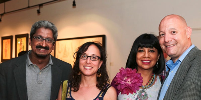 Photos: Reception for Con relación al espacio exhibit at LaCa Projects, 5/8/2014