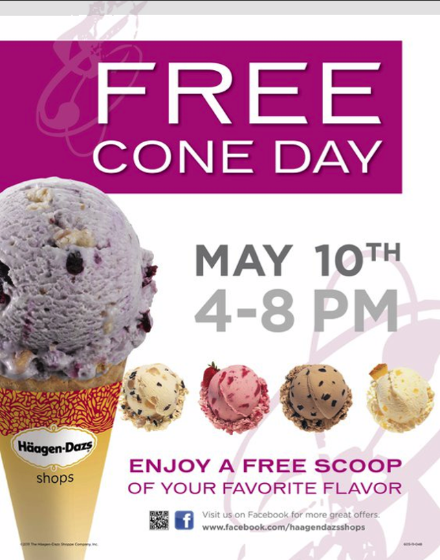 Free cone from HaagenDazs Eat My Charlotte