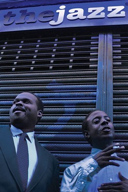 CP MAZE - Quentin Talley (left) as John Coltrane, Sultan Omar ElAmin as Miles Davis