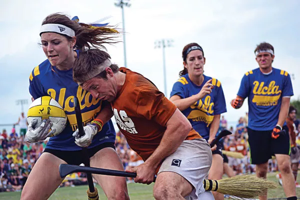 Quidditch is a full contact sport. - LESLIE BARTSCH